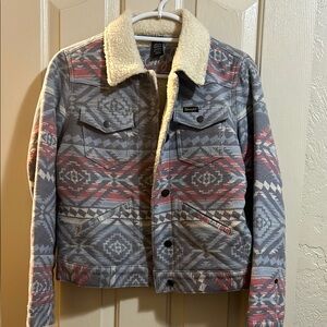 Pendleton Grey and Red Patterned Jacket